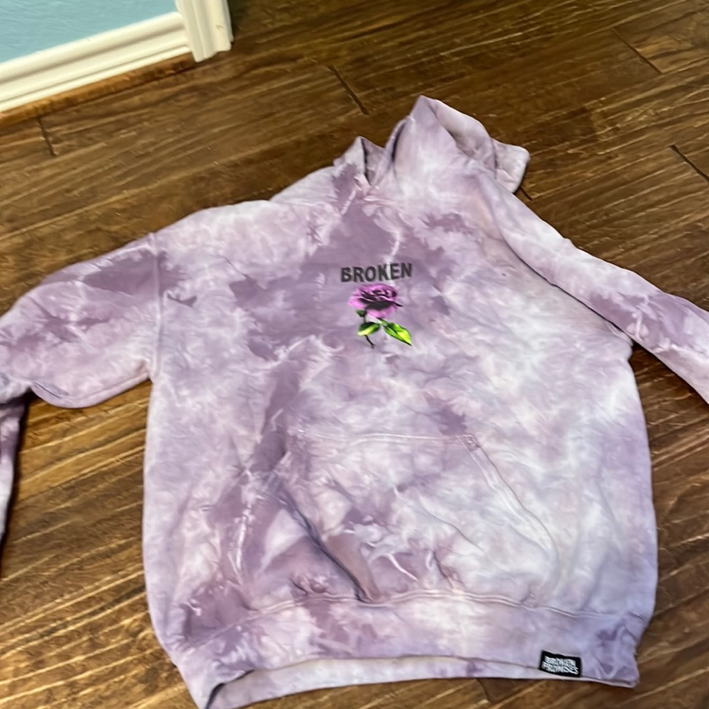 purple broken promises hoodie